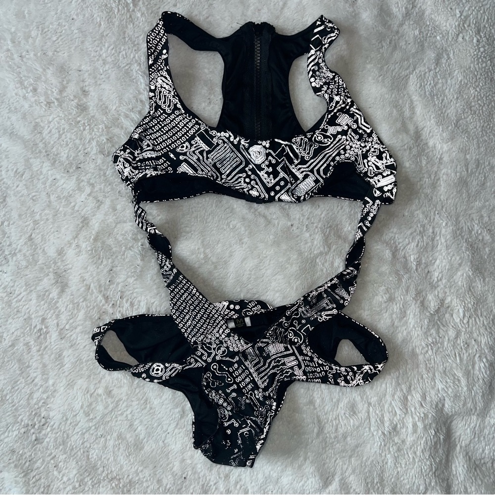 SOLD: Club Exx - Technosexxual Reflective Bodysuit